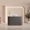Modern Macaron Round Reception Desk: Ideal for Clothing Stores, Beauty Salons, or Yoga Studios