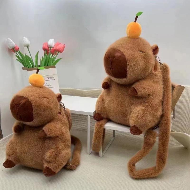 Плюшевый рюкзак Capybara - сумка через плечо в корейском стиле
