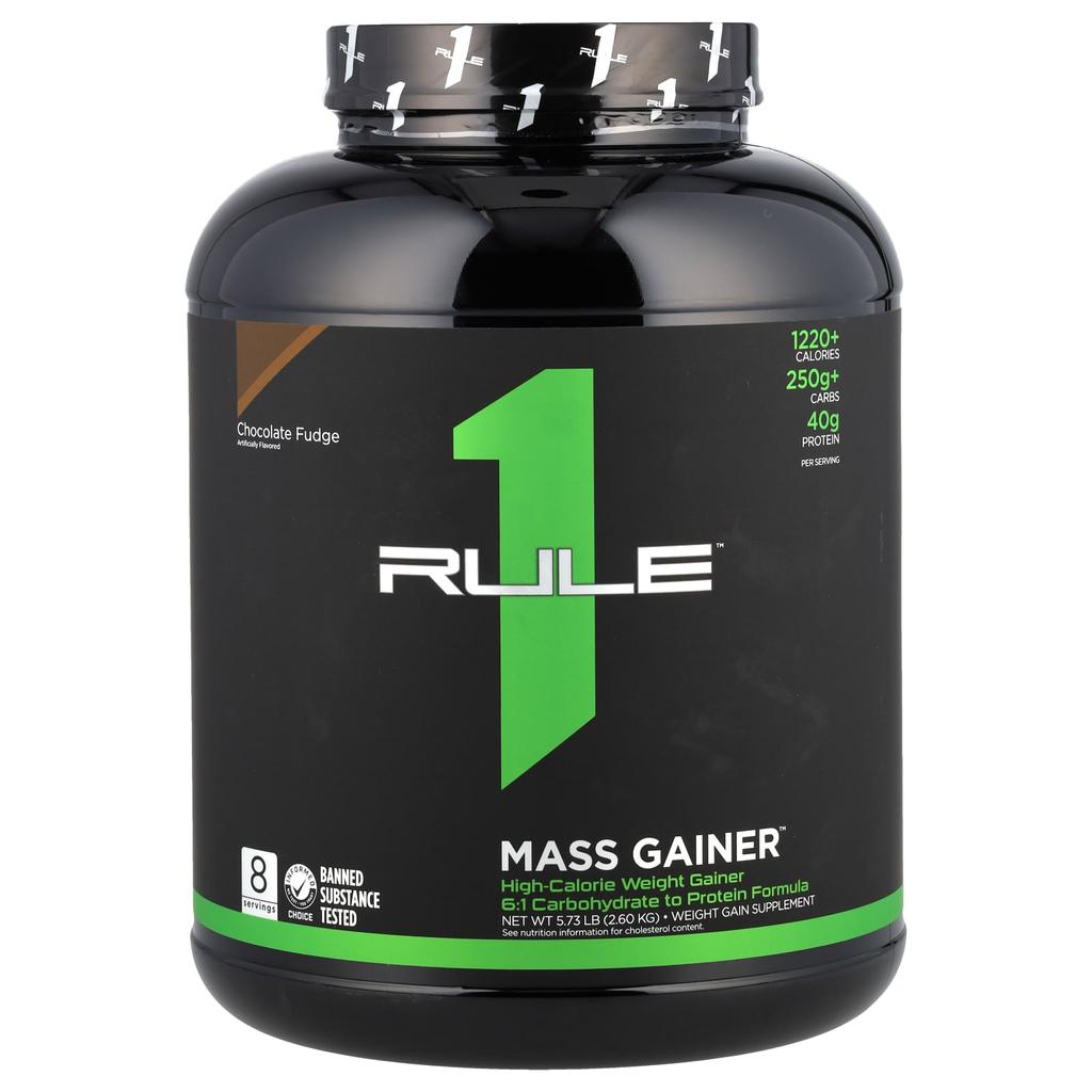 Rule One Proteins Mass Gainer, Chocolate Fudge, 5.73 Lbs (2.60 Kg)
