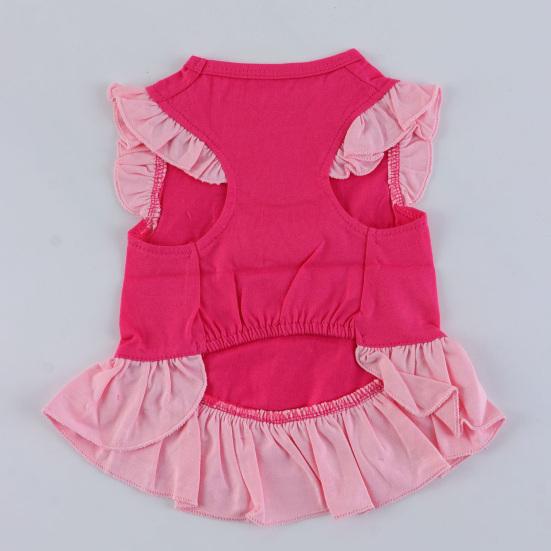 Красивое платье для домашних животных с узором в виде сердца. Инновационное тонкое трикотажное хлопковое платье для собак на каждый день.