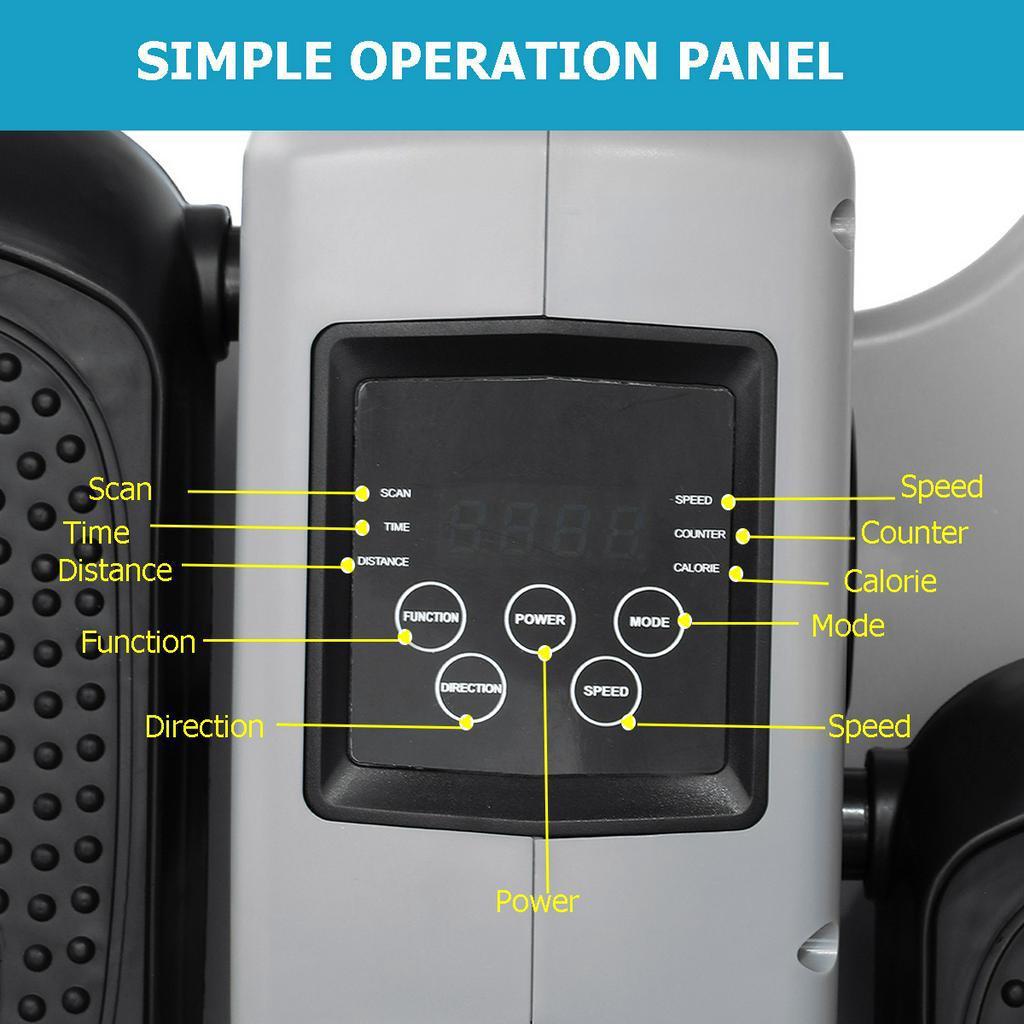 Черный Мини Электрический Велосипед Эллиптический Тренажер для Пассивных Упражнений для Ног/Рук Реабилитационная Машина Тренажер Беговая дорожка Слим Мини Ходьба