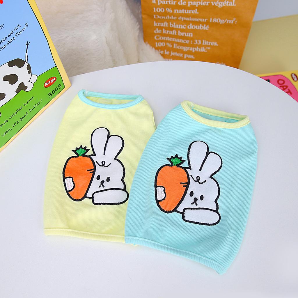 2023 Одежда для домашних животных, весенняя и летняя одежда для щенков, плюшевая одежда, жилет с кроликом, одежда для домашних животных, оптовая продажа, одежда для домашних животных, свитер для собак