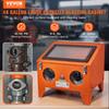 VEVOR 151.4 L Sandblasting Cabinet Benchtop Cabinet with Blasting Gun 4 Nozzle