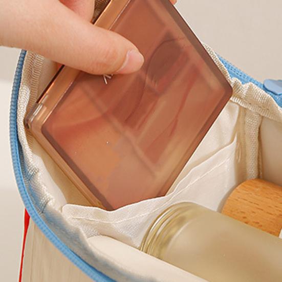 Bag Large Capacity Handheld Wash Bag Zipper Closure Multi-functional Beauty