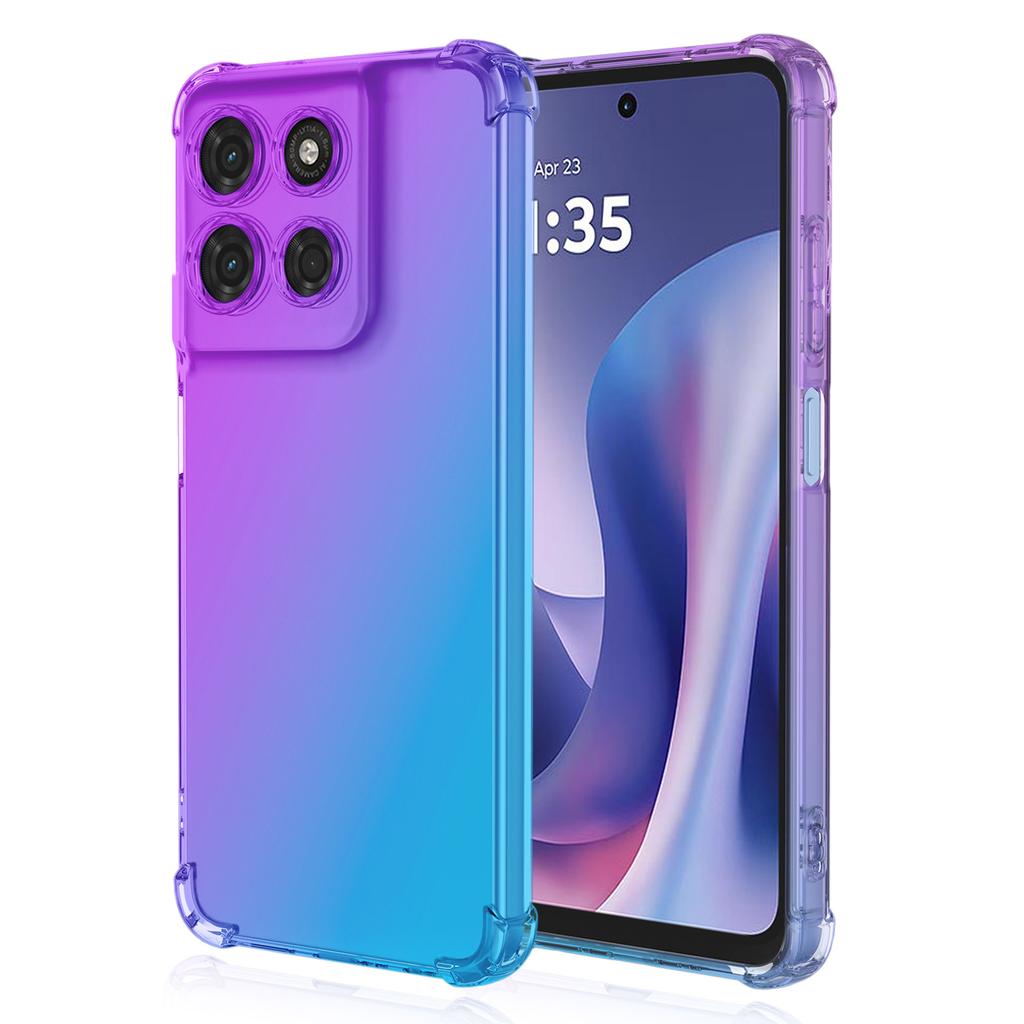 For Motorola Moto G67 Power 5G Case Gradient Color TPU Anti-Drop Phone Cover