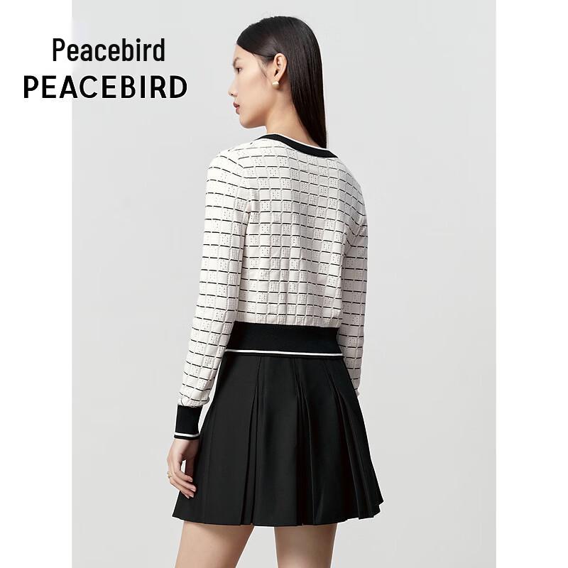 Женский вязаный свитер PEACEBIRD с круглым вырезом