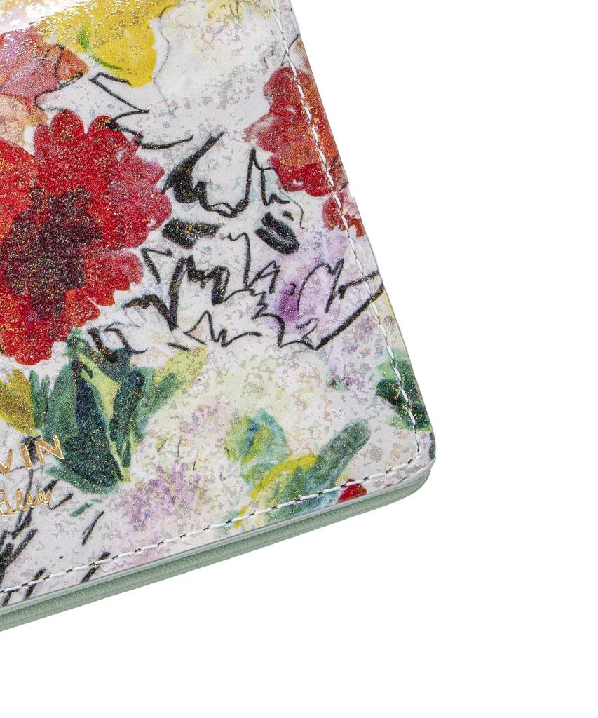 На кошельке Passport Aquarelle Multi [Lanvin Bleu]