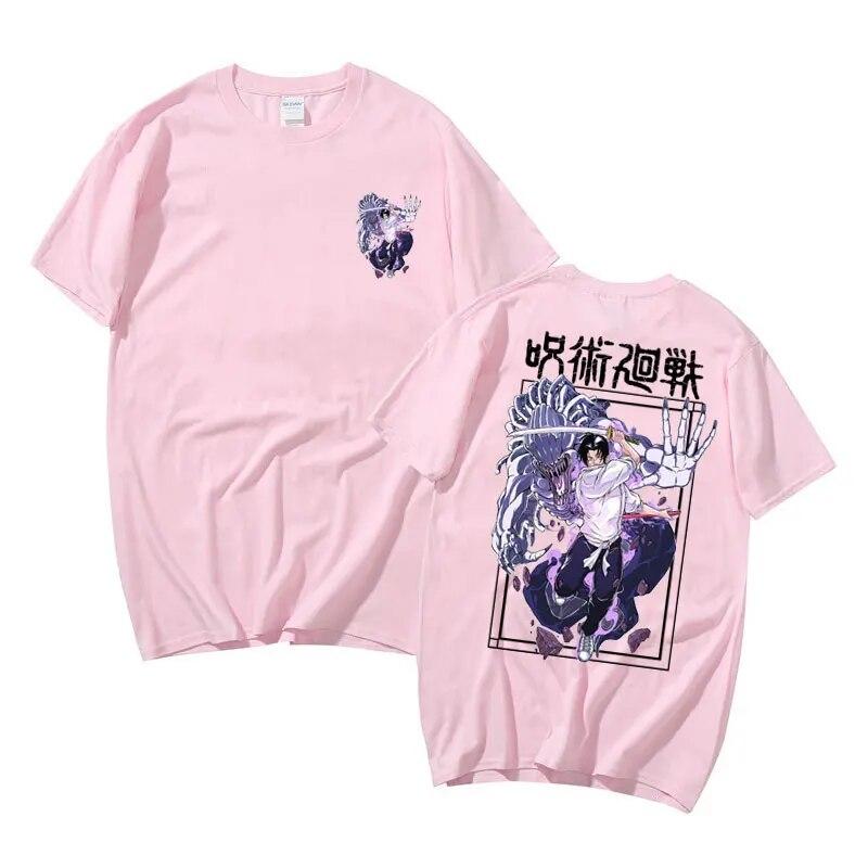 Anime Jujutsu Kaisen Yuta Okkotsu Graphic T-shirts Male Vintage Tshirt Short Sleeve Unisex Women Unisexga Cartoon Oversized T Shirt