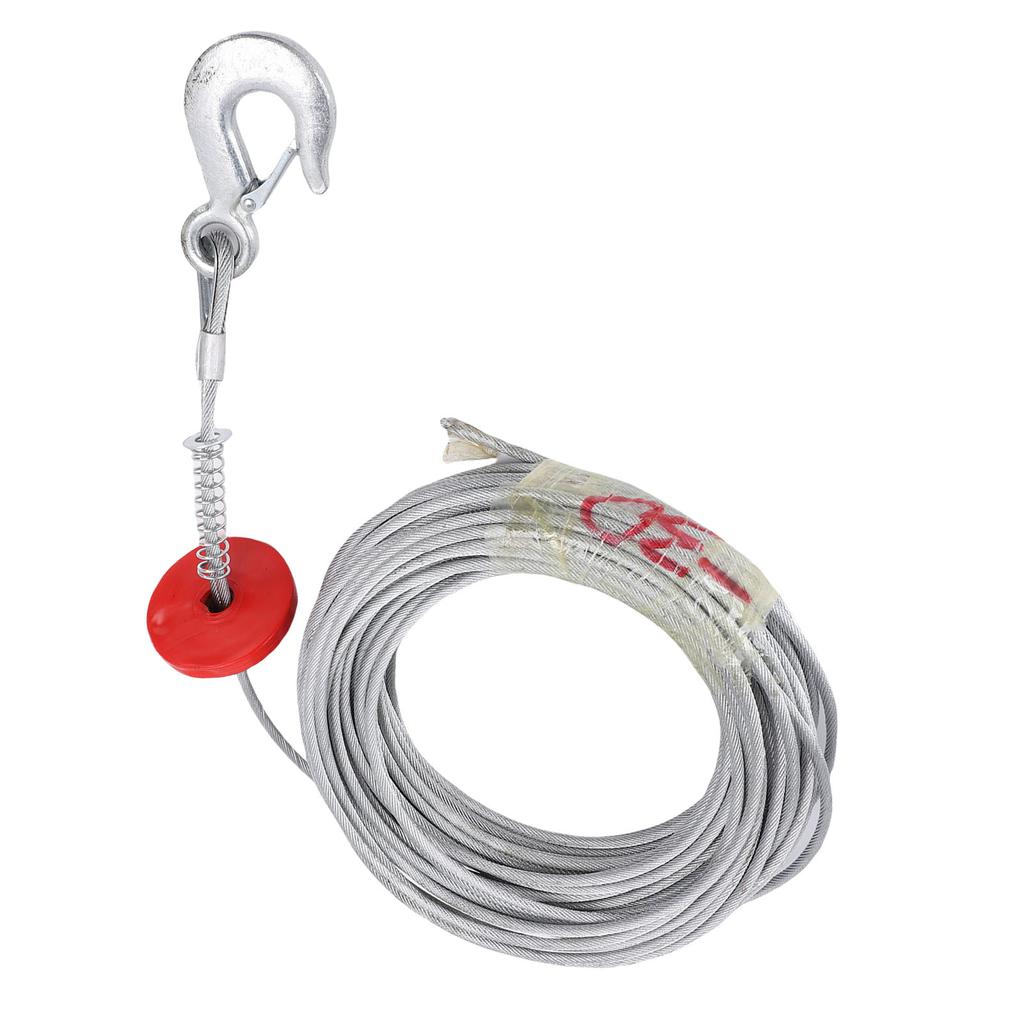 Трос для лебедки 6 мм 30 м 17637 фунтов грузоподъемность Анти стальной трос для лебедки для крана эвакуатора