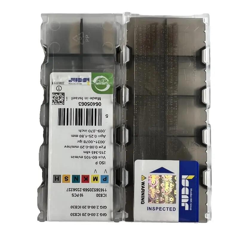 ISCAR / GIG2.00-0.20 IC830 /Industrial Indexable Carbide Inserts 10 PCS