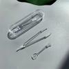 Contact lens wearing Large Independent shell Contact lens clip Beauty tools Suction stick Tweezers