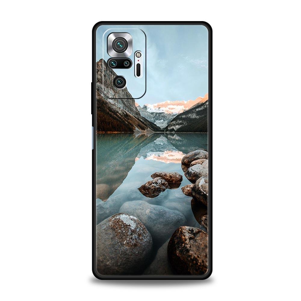 Waterfall Nature Trees Autumn Ship Phone Case For Xiaomi Redmi Note 12 11 10 Pro Plus 9S 9 8 7 9T 8T 9C 9A 5G K40 Gaming Cover