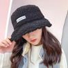 Faux Fur Winter Bucket Hat Women Korean Thickened Warm Wool Hats Bob LADY Panama Outdoor Hiking Fisherman Hat