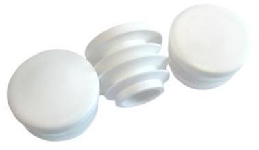 Internal cap for pipe profile Ø 20 50 PCS WHITE