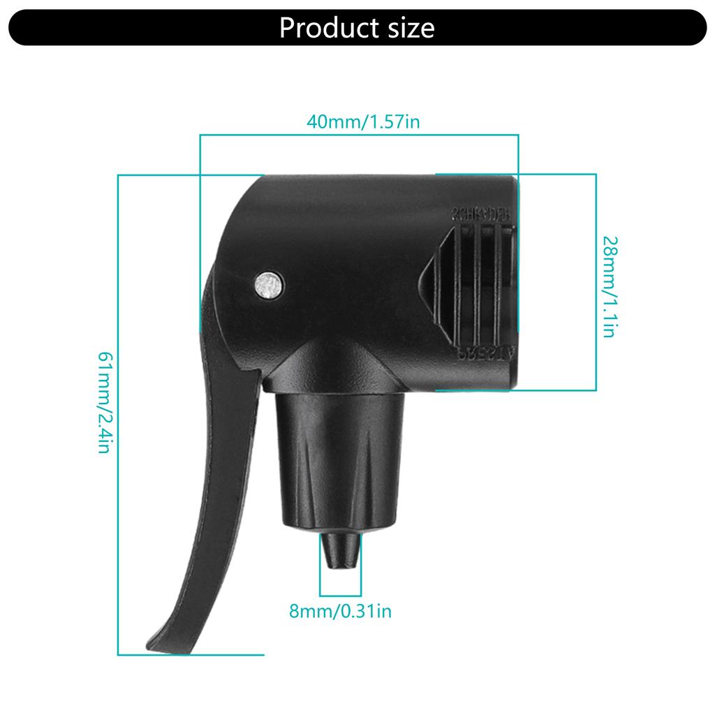 3 In 1 Bicycles Tyre Tube Pump Adapter Valve Bicycles Double Head Air Pump Adapter Valve Replacement Pump Adapter Valve