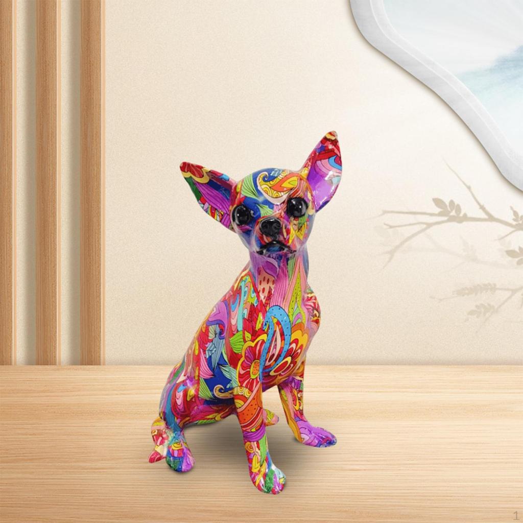 Chihuahua Sculpture: Playful Canine Art Piece for Living Space