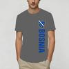 Fashion Bosnia and Herzegovina Flag TShirt Unisex Round Neck 100 Cotton T Shirt Short Sleeve Tee Shirt Classic Clothing