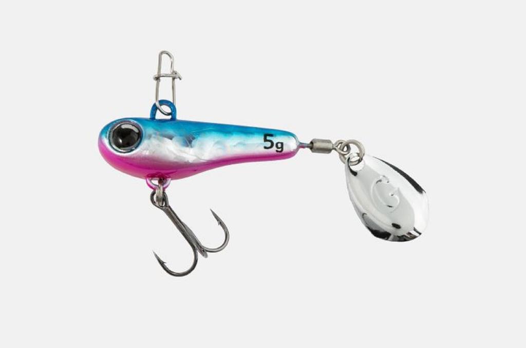 Jackall Good Meal Spin 40 Mm 3 Grams Sinking Lure Blue Pink (4817)