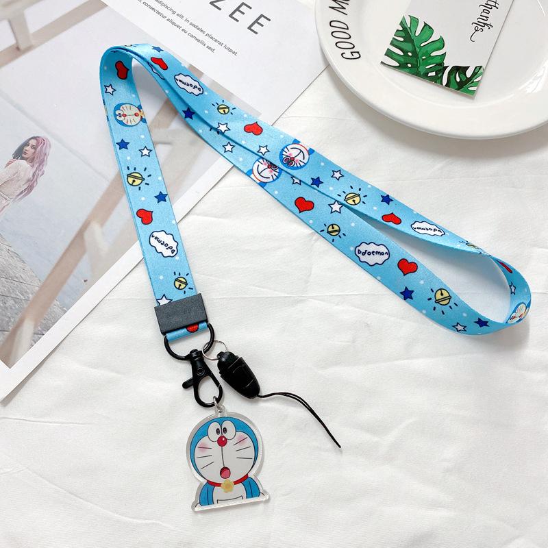 Cartoon Mobile Phone Lanyard, Cute Pendant, Wide And Flat Braided Belt, Lanyard, Key, Badge, Card Cover, Neck Lanyard.