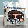 Messi 374 Personalized Name Blanket Gift Customizable Blanket Durable Comfort Throw For Chair Bedding Nap Livingroom All-Season Use