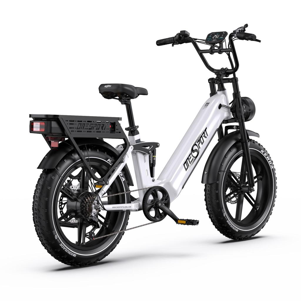 Electric bicycle Onesport OT08 Pro, 500W motor, 48V 18Ah*2 batteries, cruising range 190km, 20×4.0inch tires