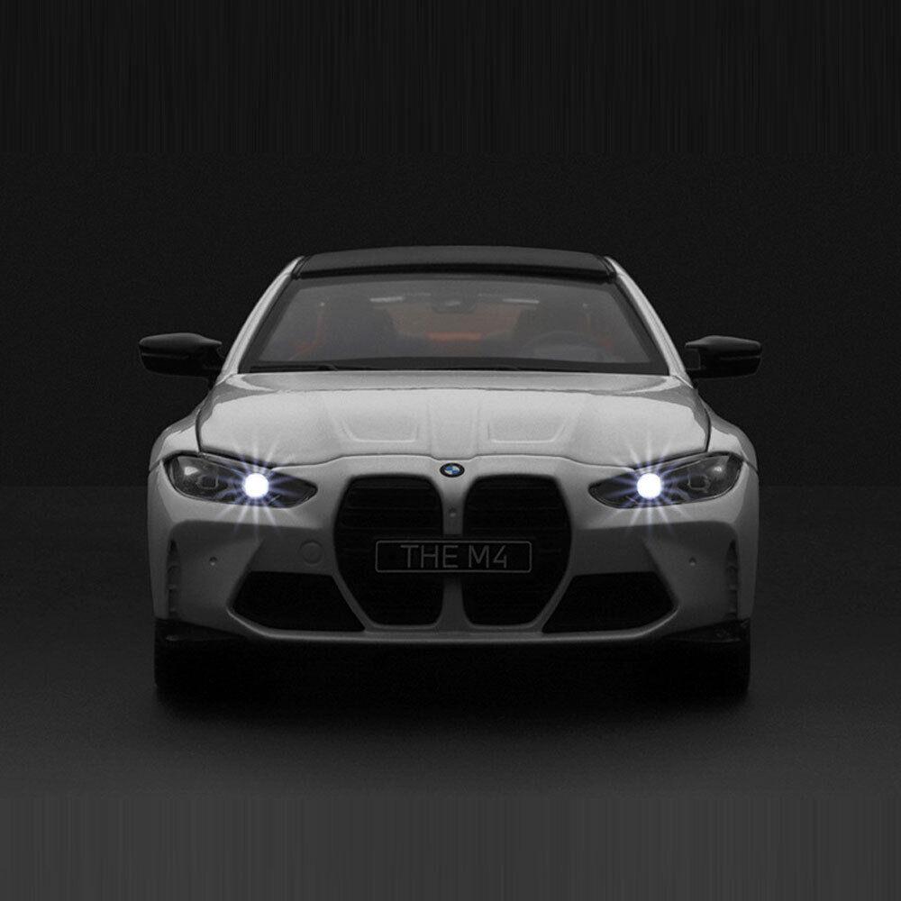 Масштаб 1/23 BMW M4 G82, модель автомобиля из сплава, литой под давлением автомобиль, звуковой свет, коллекция для любителей автомобилей, детский подарок на день рождения, металлические игрушки для мальчиков