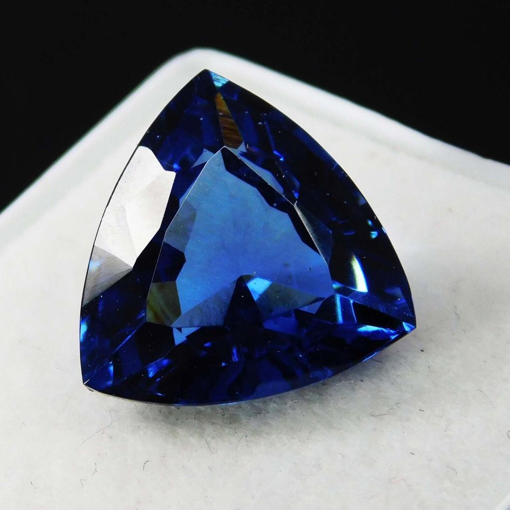 Natural Blue Sapphire Loose Gemstone Cyber Monday Trillion Ceylon 8 ct September Birthday Birthstone