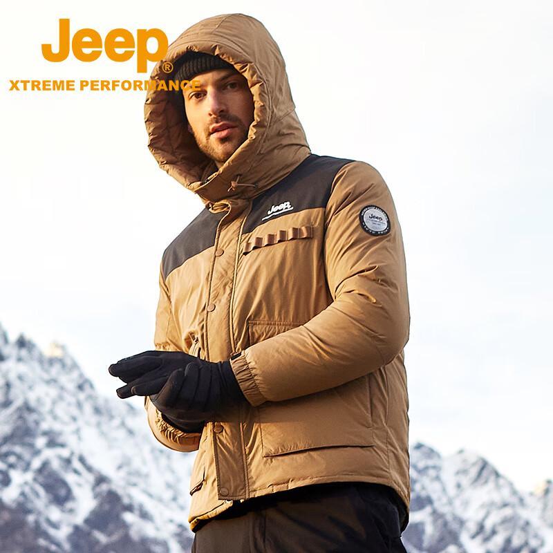 Jeep Мужская зимняя утолщенная пуховая куртка JF8612 для улицы