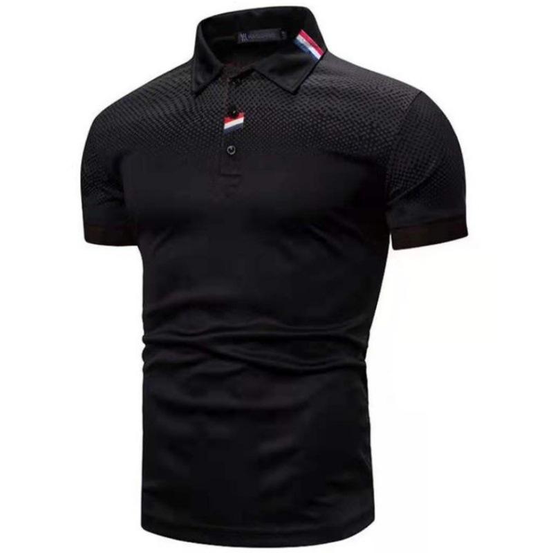 Summer men's short-sleeved T-shirt, men's casual polo shirt