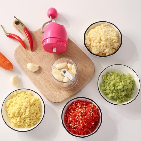 Ручной измельчитель чеснока Лезвия из нержавеющей стали Легкий измельчитель чеснока Безопасный для мытья в посудомоечной машине Кухонный инструмент