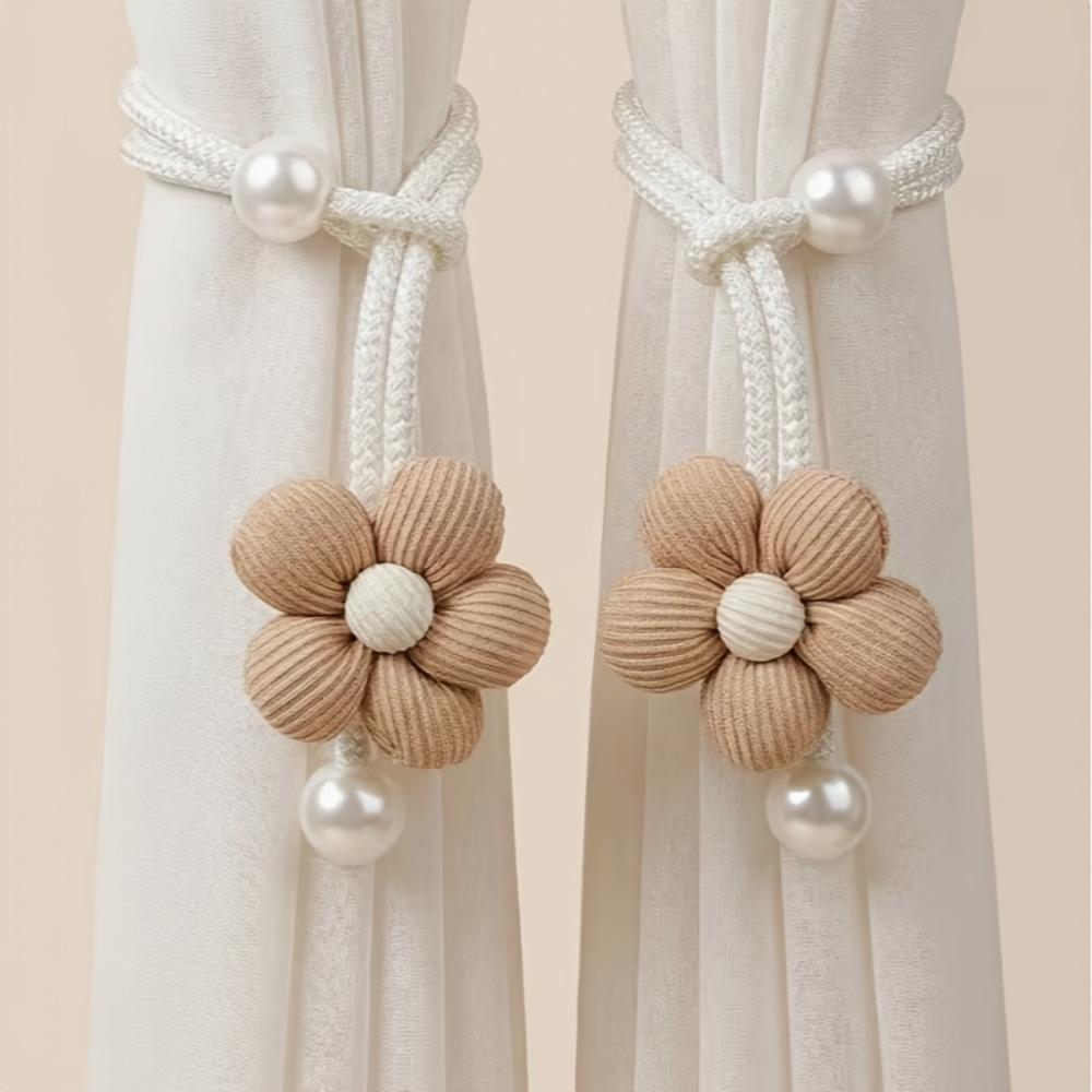 Elegant Curtain Tieback Adjustable Petal Curtain Buckle Sweet Petal Curtain Straps  Bedroom