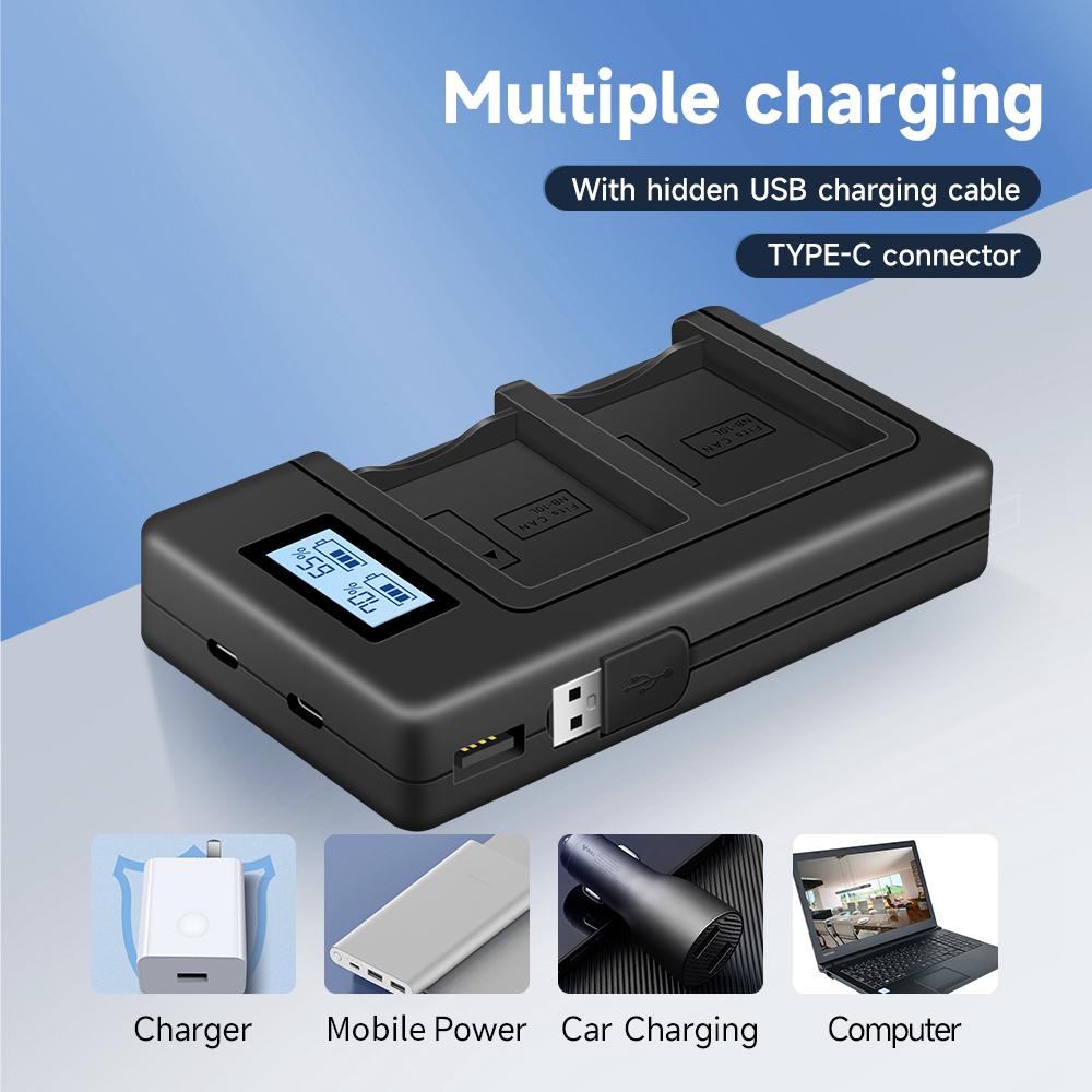 PALO 1400 мАч NB-10L NB10L + ЖК-дисплей Pengisi Daya с портом типа C и USB-кабелем для Canon G1X G15 G16 SX40HS SX50HS SX60HS SX40 SX50