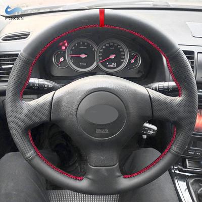 Автомобильные аксессуары, чехол на руль, кожаная отделка для Subaru Forester Impreza WRX STI Legacy Outback 2005-2007 Saab 9-2X