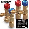 4/2/1PCS R410A R22 1/4" Refrigeration Charging Safety Valve Air Conditioning Refrigerant Safety Liquid Adapter Hand Tool Parts