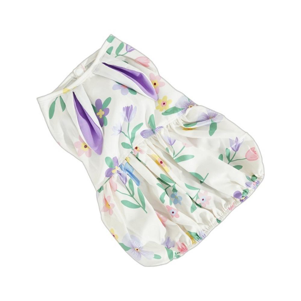 Стираемая юбка для собаки с кроличьими ушками, милое платье для собаки, практичная юбка принцессы для питомца, товары для питомцев