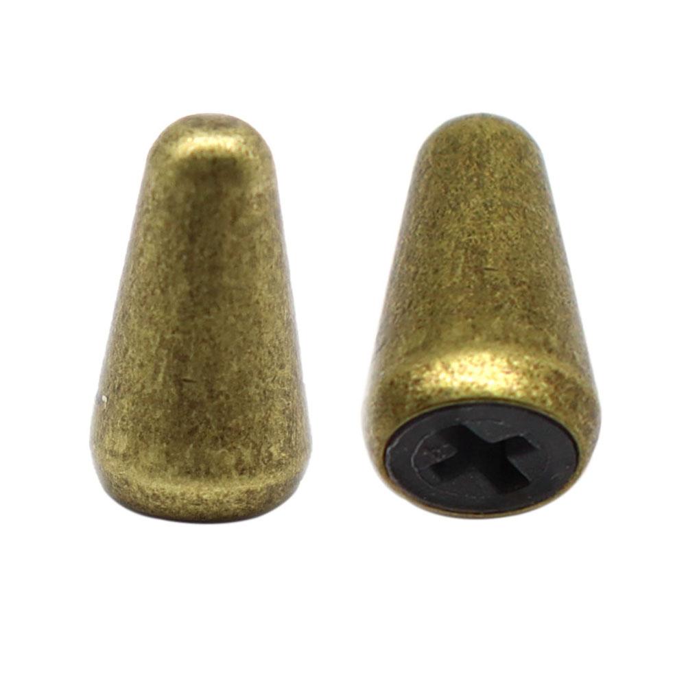 1pcs/2pcs Brass Guitar Switch Cap Metal Toggle Switch Tip Embedded Cross Core Expandable Hole for ST TL Guitar Accessories