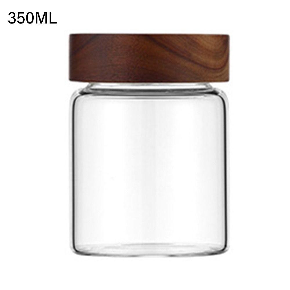 Acacia Wood Miscellaneous Grain With Lids Spice Jars Storage Pots Sealed Can Split Bottle