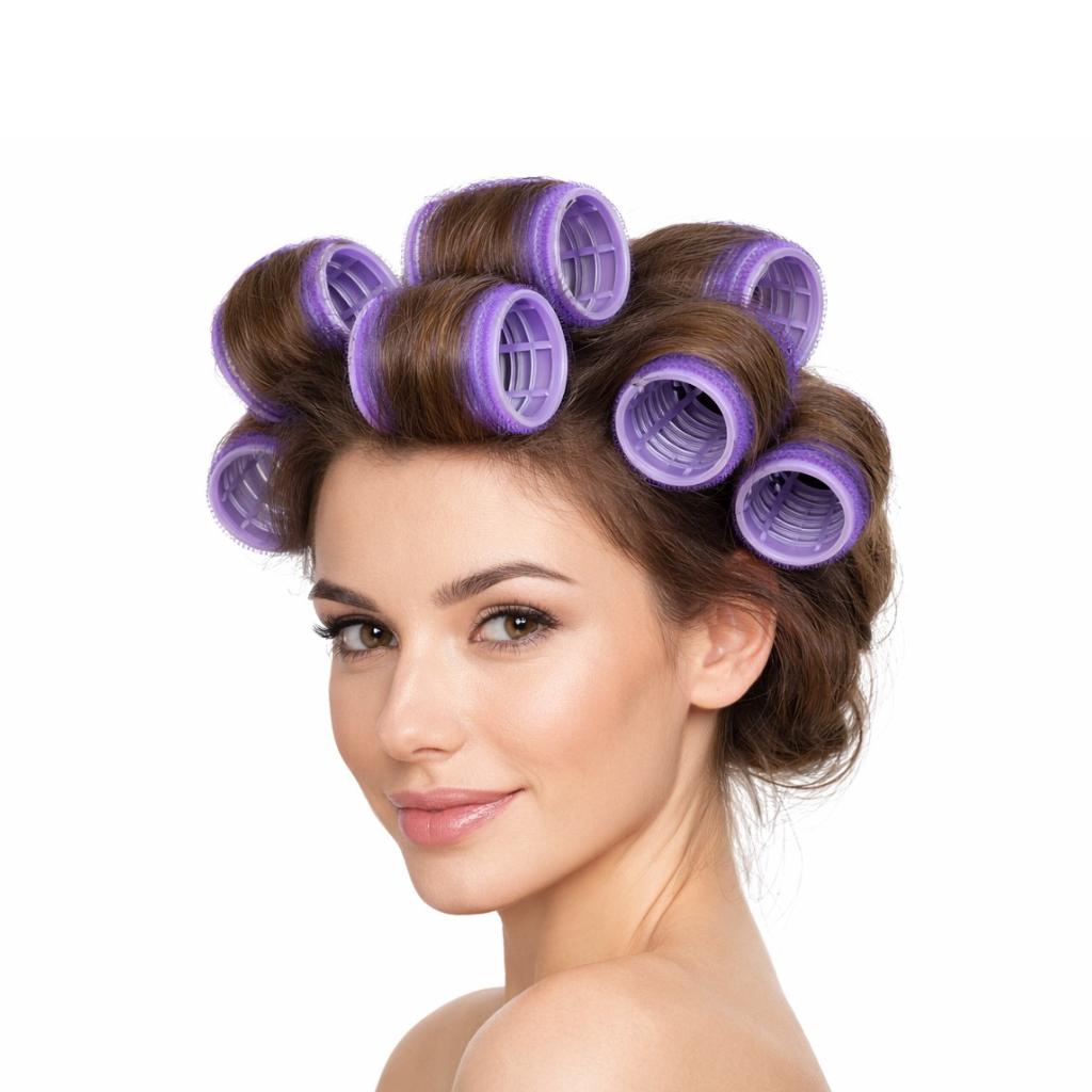 6 x 6.3 Velcro Hair Rollers for Curling, Curling, Waves, Small Curls
