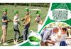 Golf Ball Beret with Flag - Party Costume Accessory