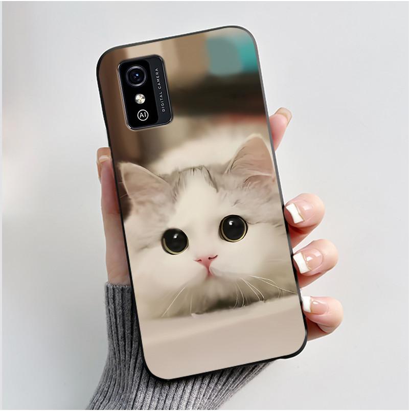 Милый мультяшный чехол для ZTE Blade L9 Fundas Capa Печатный корпус Защитная крышка Мягкий силикон Черный корпус Ударопрочный Coque