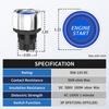 1PC Car Engine Start Ignition Switch 12V 50A 3 Pin SPST Momentary Keyless Push Button Starter Switches ON OFF for Cars Marine RV