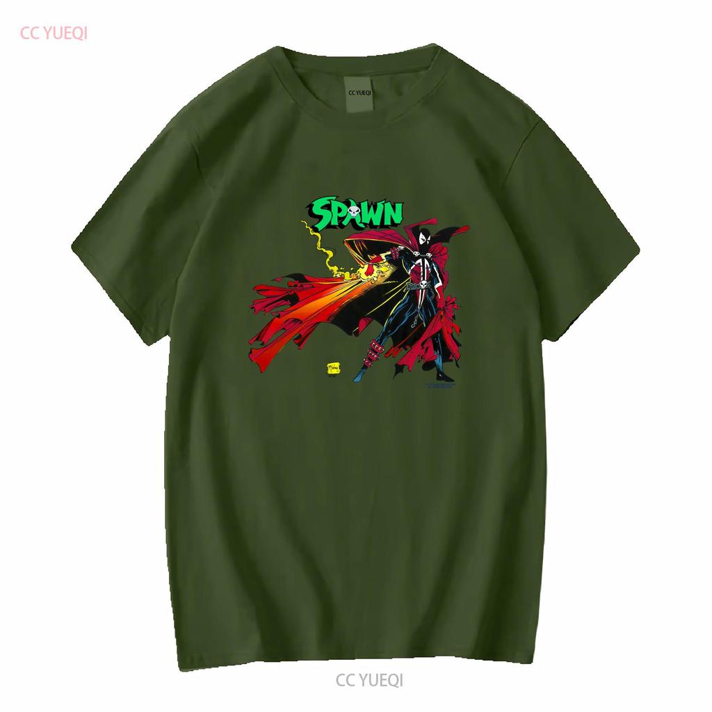 Винтажная футболка Spawn Хлопок Все размеры KV8959 длинный рукав винтаж Стиль стритвир Удобная дизайнерская одежда Эластичная Мягкая