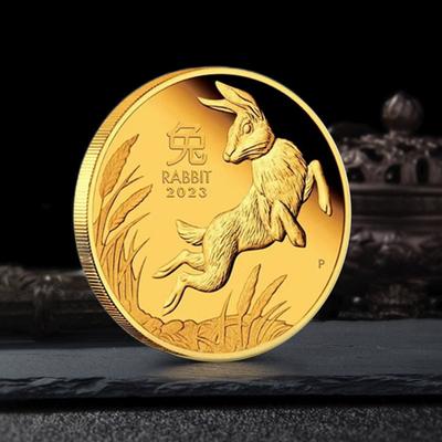 Памятная медаль Рельеф Хобби Коллекция Металл 2023 Год Кролика Австралия Китайский Зодиак Кролик Медаль Бытовые аксессуары