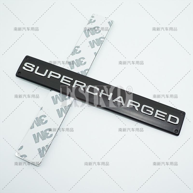 Car Styling Supercharged 3D ABS Adhesive Emblem Rear Trunk Badge Fender Sticker Car Body Decal Auto Accessory