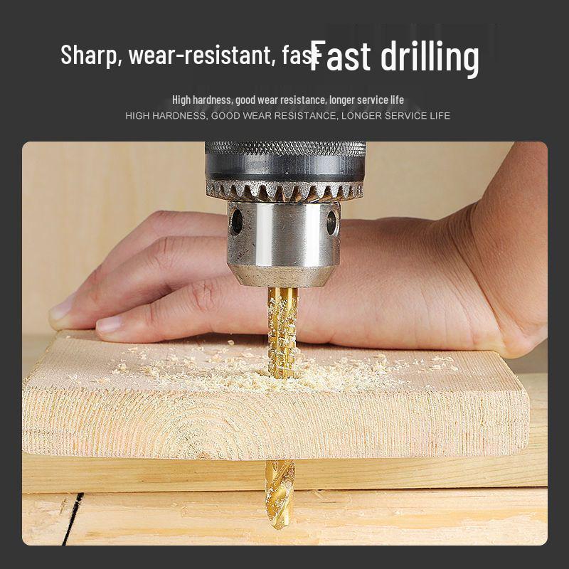 Набор кобальтовых ступенчатых сверл-пагод - Многофункциональная металлическая коронка и башенная развертка для деревообработки