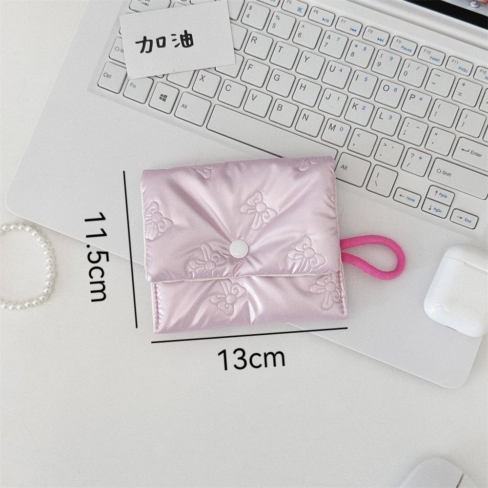 Large Capacity Small Clutch Purse Multipurpose Sanitary Pads Bag Mini Napkin Pouch Storage Bag