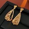 Diamond Studded Metal Earrings, French Retro Personality Nail, Light Luxury, High-end Decoration For Women