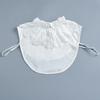 Women Detachable Collar Girls Embroidery White Half Shirt Necklace Shawl Ruffles Lace Floral Fake Collar Vintage False Collar