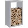 VidaXL Portant de bois de chauffage 60x40x100 cm acier galvanisé, magasin de bûches, porte-bûches de cheminée, support de 850994