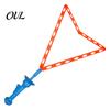 Bubble Wand Outdoor Giant Wand, Foam Maker for Kids, Transformable Triangle with Button Toy Beach Backyard Party, Summer Game Gift Blower